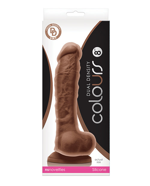 Colours Dual Density 8" Dildo - Assorted Colors