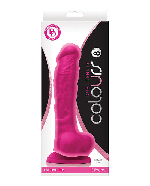 Colours Dual Density 8" Dildo - Assorted Colors
