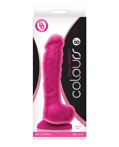 Colours Dual Density 8" Dildo - Assorted Colors