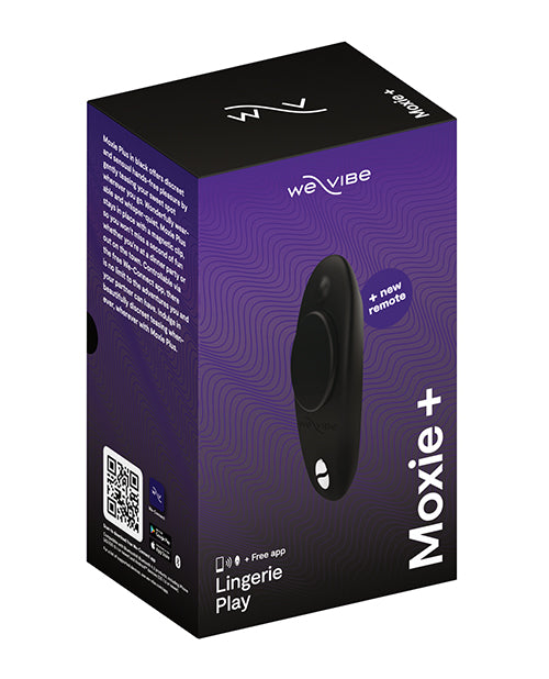 We-Vibe Moxie+ Panty Vibe - Satin Black Reeses Compliant - Use Item WVSNXM2SG9