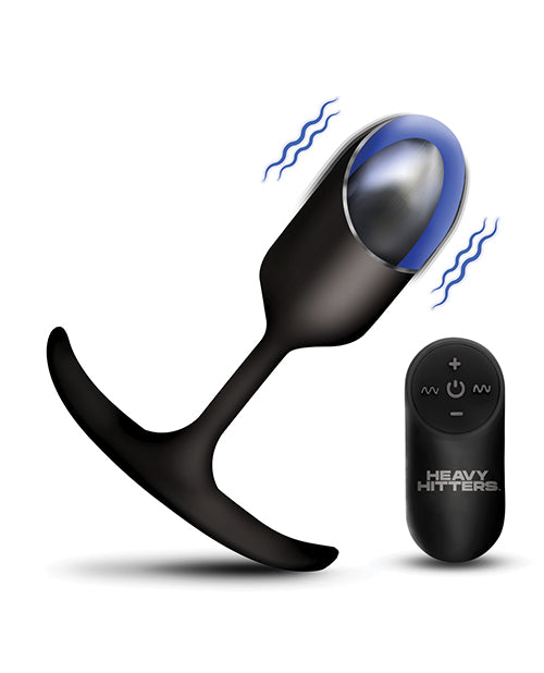 Heavy Hitters - Vibrating Weighted Silicone Anal Plug - Medium