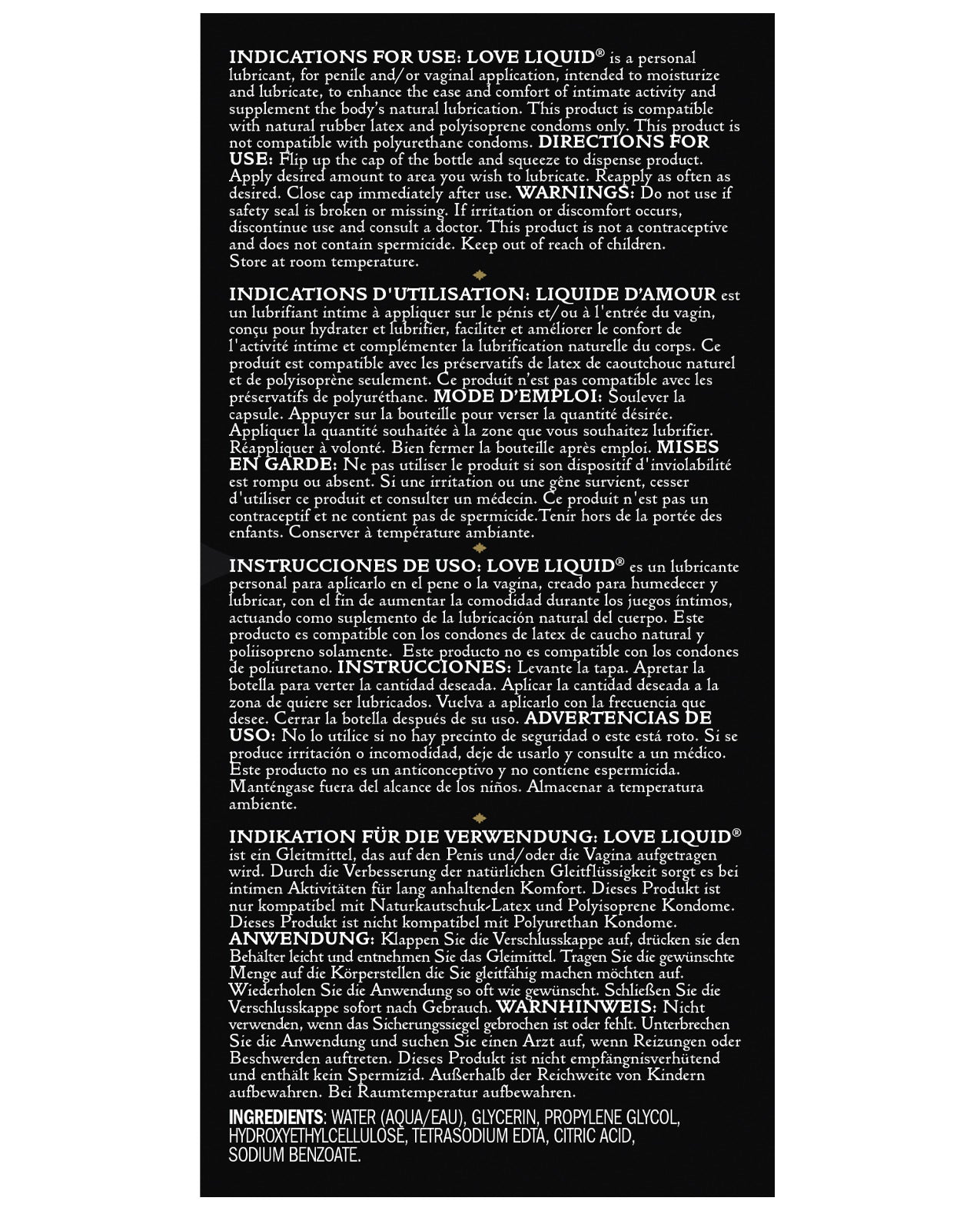 Kama Sutra Love Liquid Classic Water Based Lube - 3.4 oz