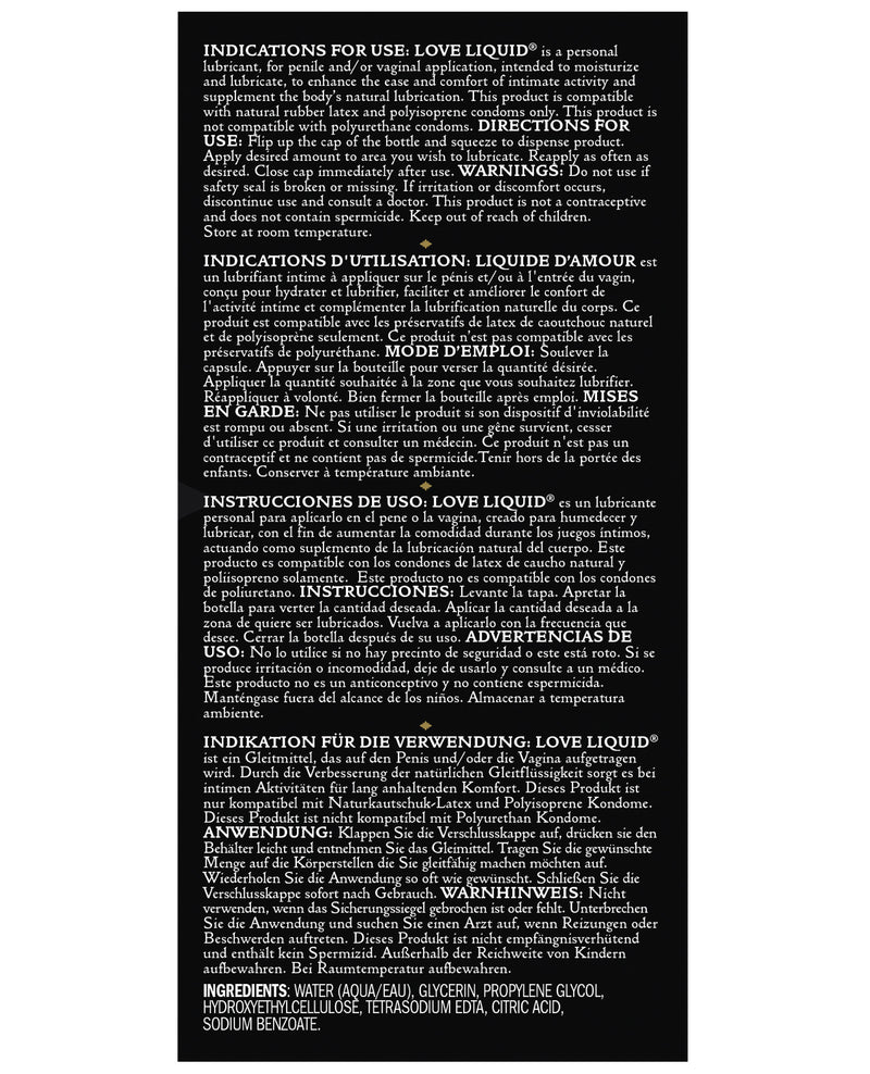 Kama Sutra Love Liquid Classic Water Based Lube - 3.4 oz
