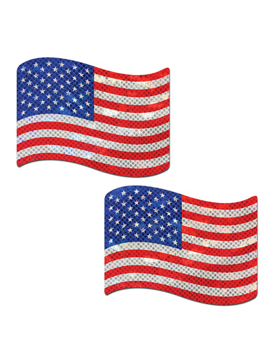 Pastease USA Stars & Stripes Nipple Pasties - O/S