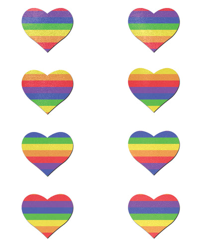 Pastease Mini Rainbow Heart - Pack of 8 O/S