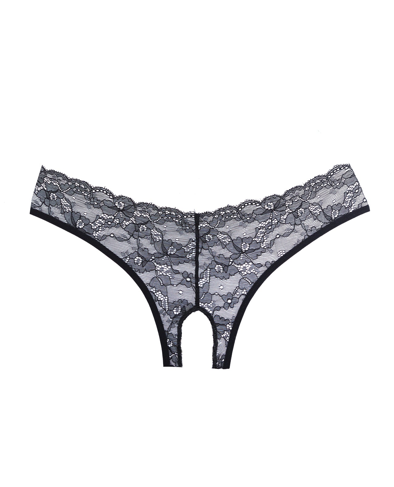 Adore Crush Lace Open Panty Black O/S