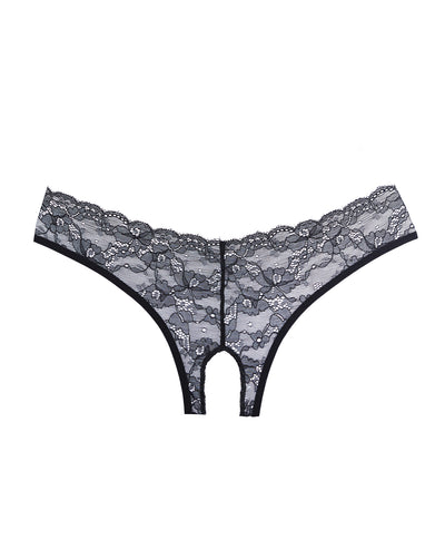Adore Crush Lace Open Panty Black O/S