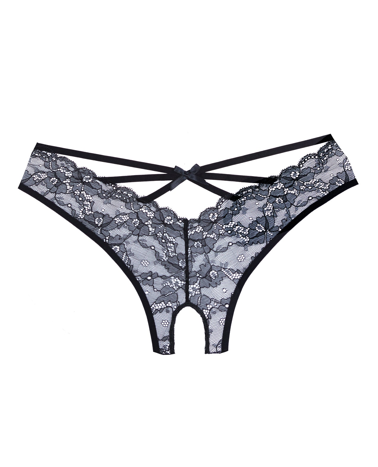 Adore Crush Lace Open Panty Black O/S
