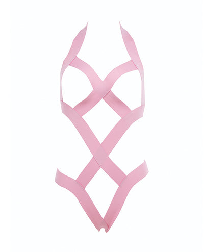 Kitten Obsession Strappy Open Cup Teddy Pink O/S
