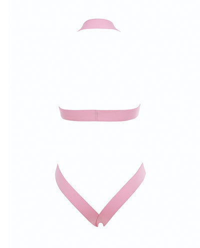 Kitten Obsession Strappy Open Cup Teddy Pink O/S