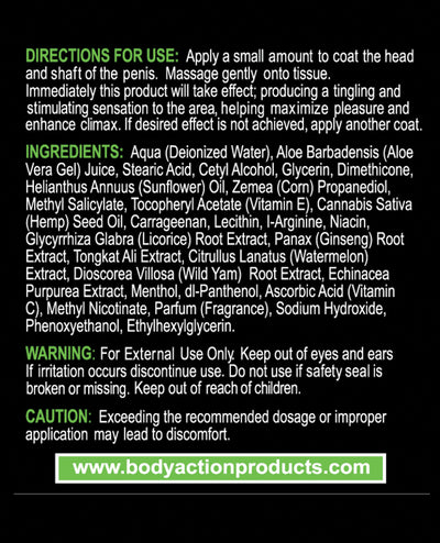 HemPleasure for Men - .5 oz Bottle