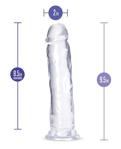 Blush B Yours Plus 9.5" Thrill n Drill - Clear