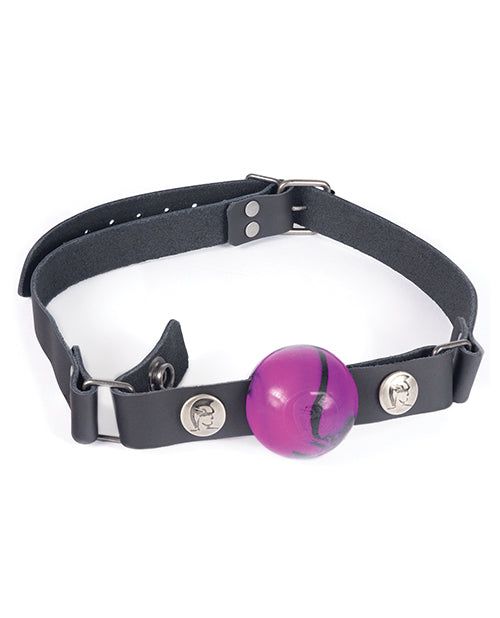 Spartacus Nickel Free Silicone Ball Gag - Purple