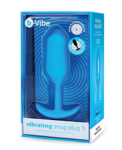 b-Vibe Vibrating Snug Plug - Blue Large