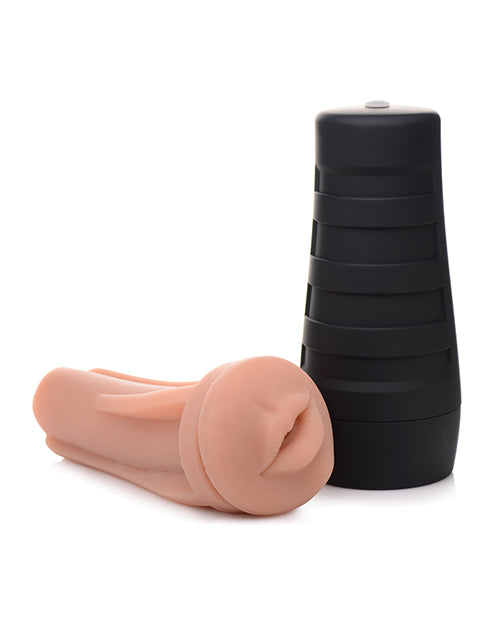Curve Novelties Mistress Karla Deluxe Mouth Stroker - Tan