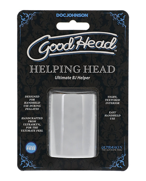 Good Head Helping Head Ultimate BJ Helper 2" Masturbator - Clear