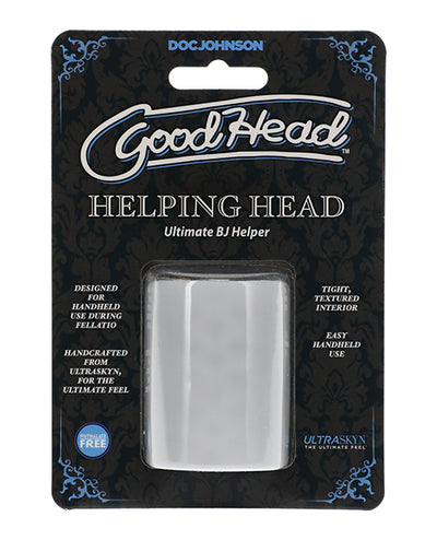 Good Head Helping Head Ultimate BJ Helper 2" Masturbator - Clear