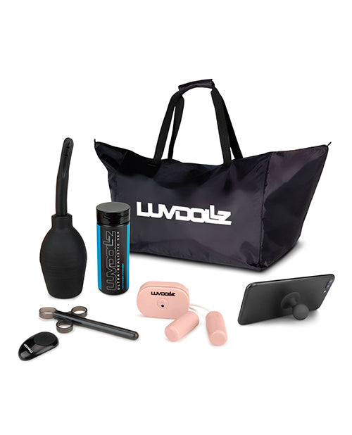 Luvdolz Remote Control Rechargeable Pussy & Ass w/Douche - Ivory