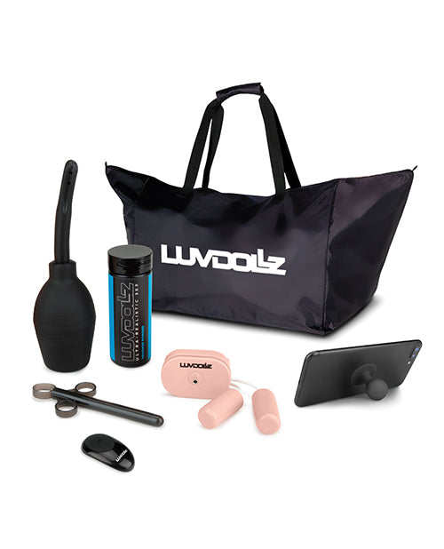 Luvdolz Remote Control Rechargeable Fuck Buddy w/Douche - Ivory