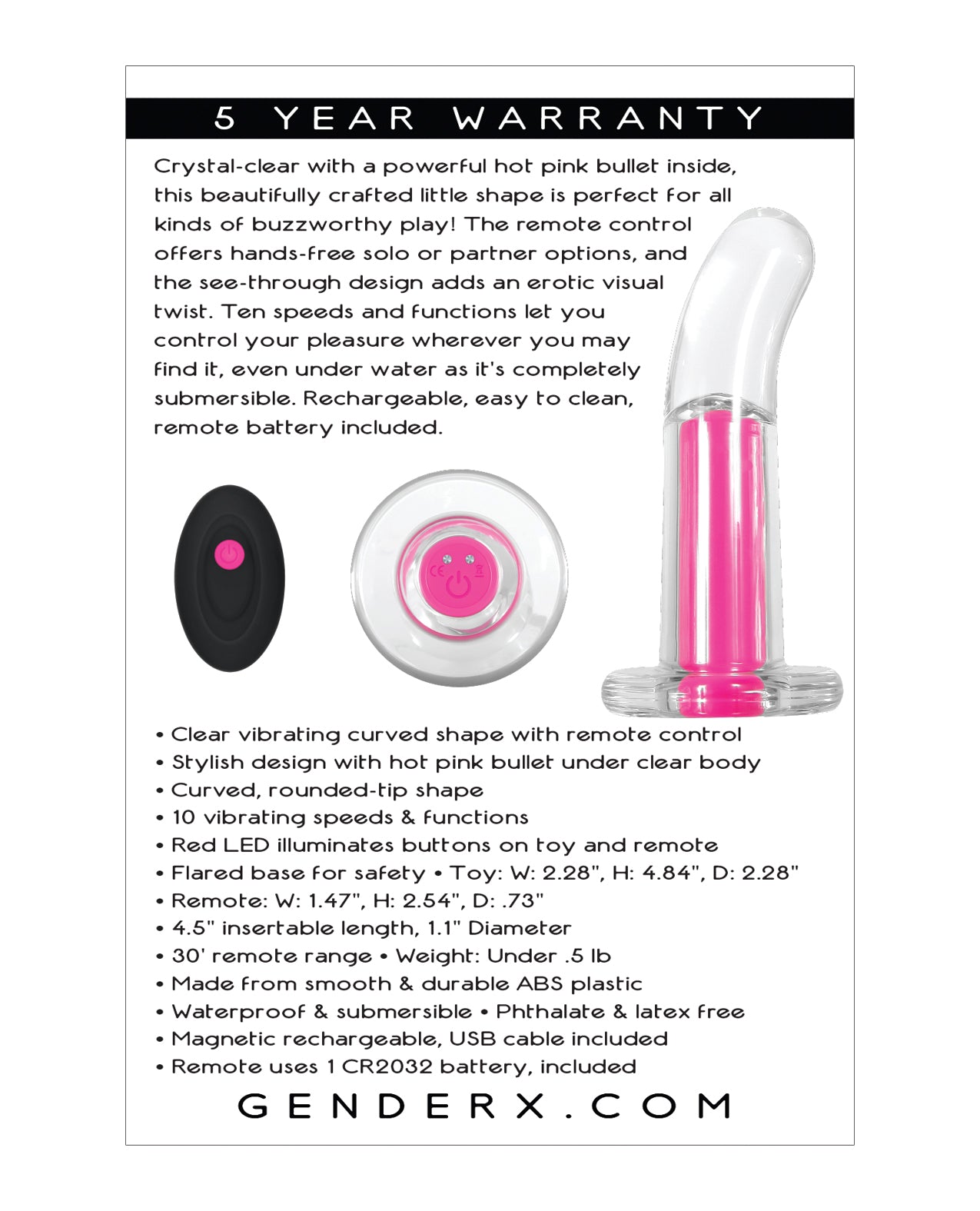 Gender X Pink Paradise - Clear/Pink