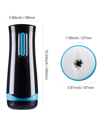 =Haven Automatic Male Masturbator With Sucking Penis Sleeve - Black