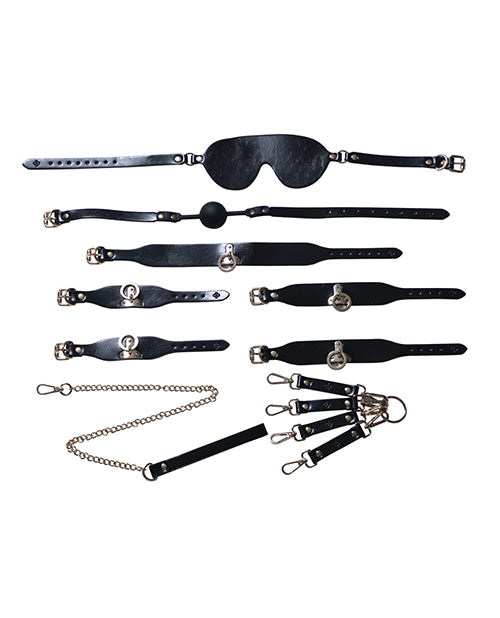 Kinky BDSM Kit 5 Piece Bondage Set - Black