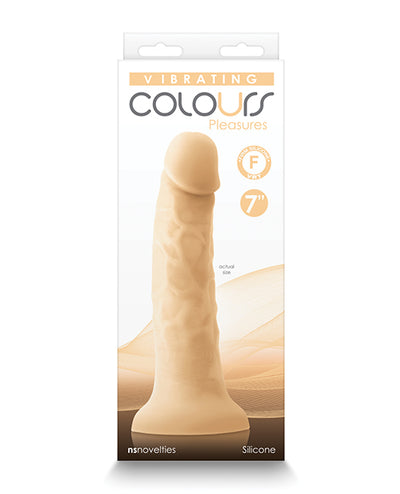 Colours Pleasures 7" Vibrating Dong - Assorted Colors