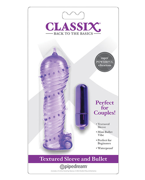 Classix Textured Sleeve & Bullet - Assorted Colors