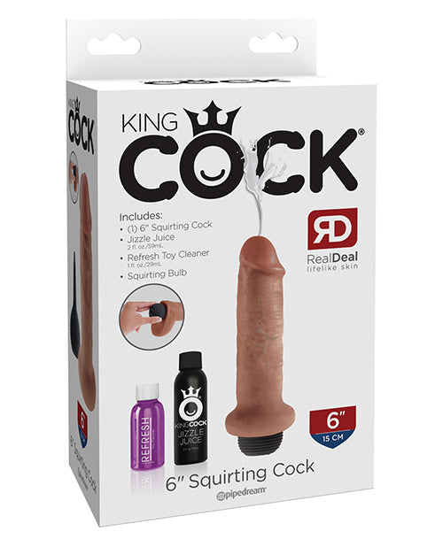 King Cock 6" Squirting Cock