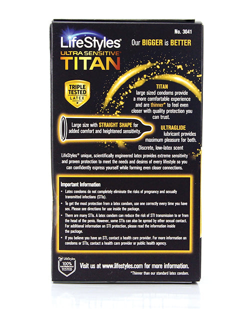 Lifestyles Ultra Sensitive Titan Condom