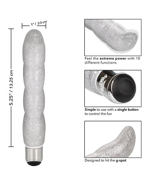 Naughty Bits Screwnicorn Majestic G-Spot Vibrator - Silver