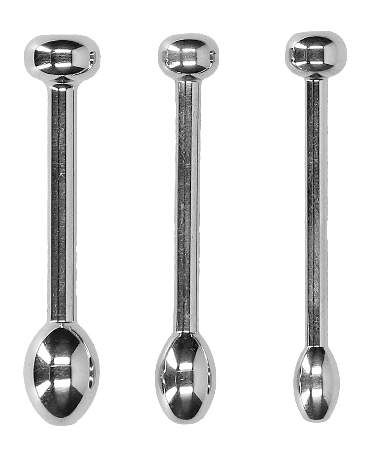 Shots Ouch Urethral Sounding Metal Plug Set