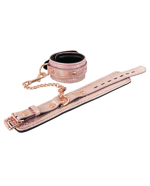 Spartacus Wrist Restraints w/Leather Lining  Snakeskin Micro Fiber - Assorted Colors