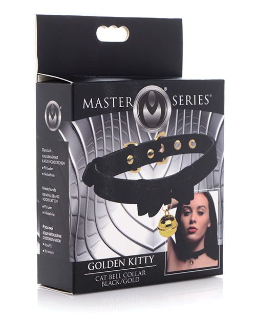 Master Series Golden Kitty Cat Bell Collar - Assorted Colors