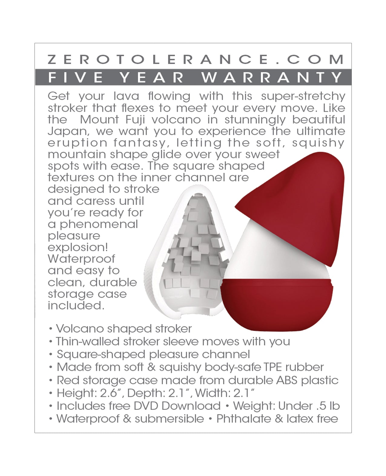Zero Tolerance Fuji Stroker - White